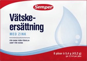 Vätskeersättning med zink, Vätskeersättning, 8x5