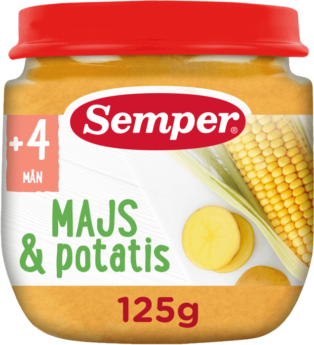 Majs & Potatispuré 4 mån