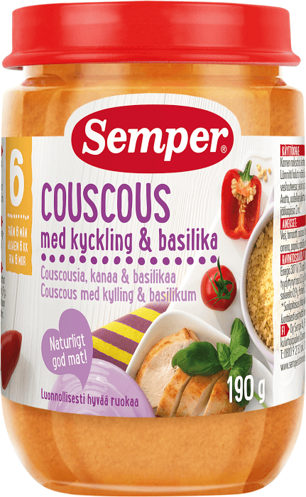 Barnmat Couscous med Kyckling 6 mån