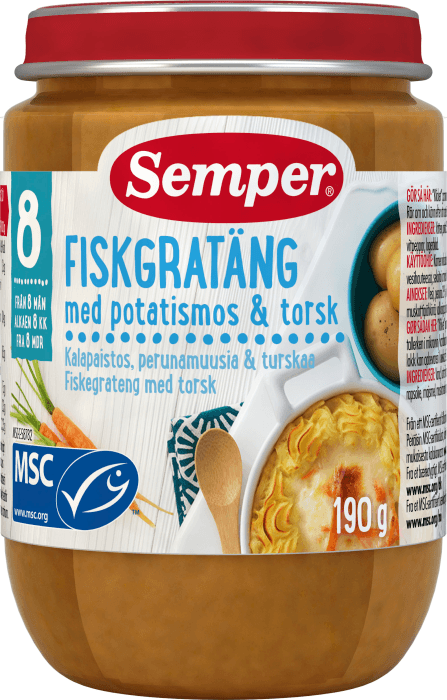 Fiskgratäng 8 mån MSC