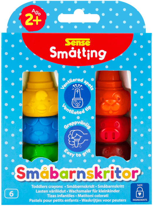 Småtting Småbarnskrita 6-p