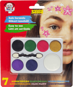 Ansiktsfärg med pensel