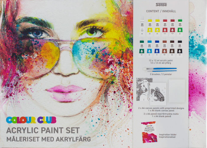 Måleriset med akrylfärg