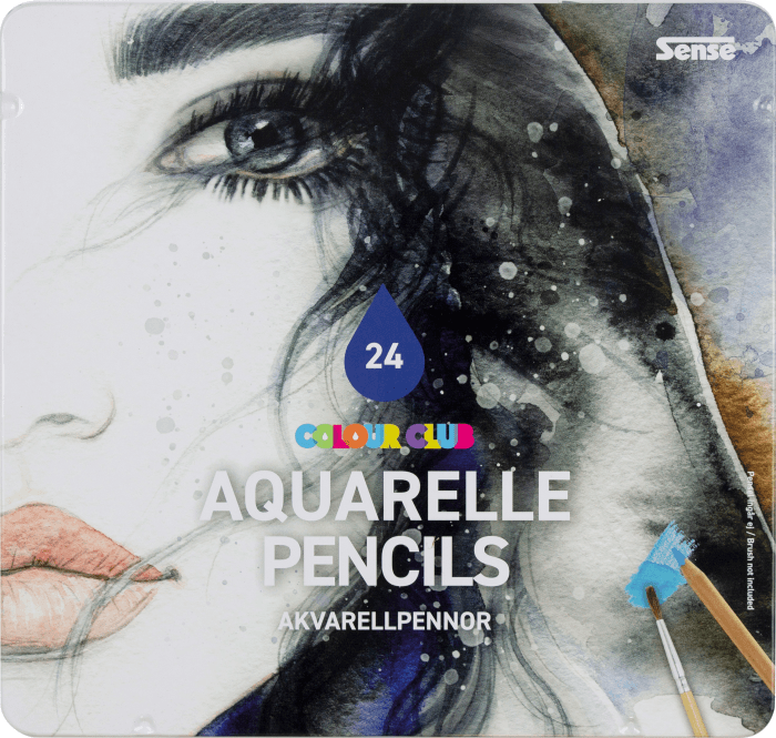 Akvarellpennor i trä