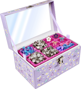 Fyllt Smyckeskrin Med Spegel