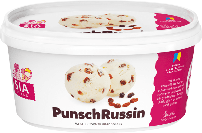 Gräddglass Punsch & Russin