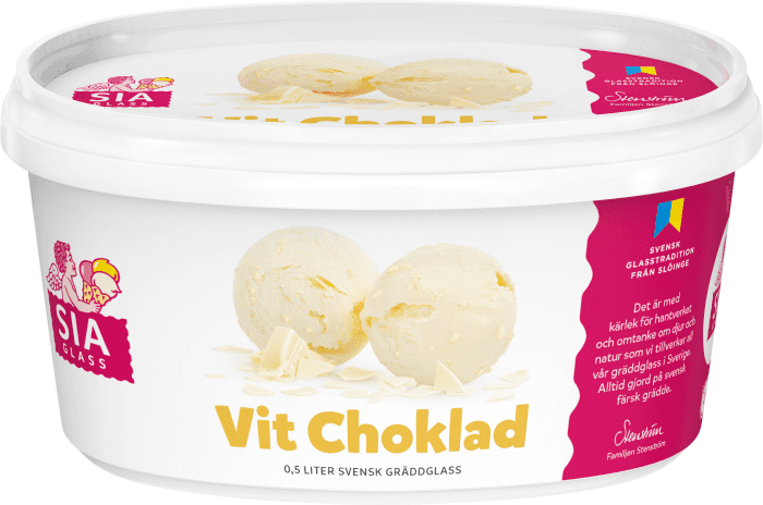 Gräddglass Vit Choklad