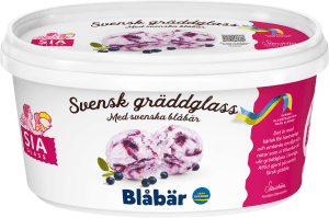Gräddglass Blåbär