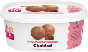 Gräddglass Choklad utan tillsatt socker