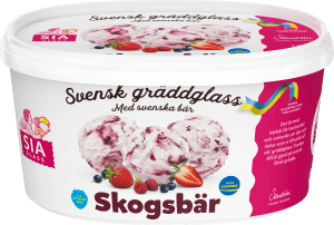 Gräddglass Skogsbär