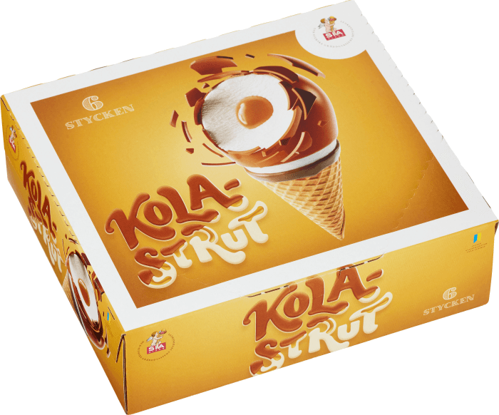 Gräddglass Kolastrutar