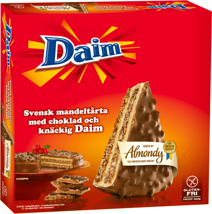 Mandeltårta Daim Glutenfri Fryst