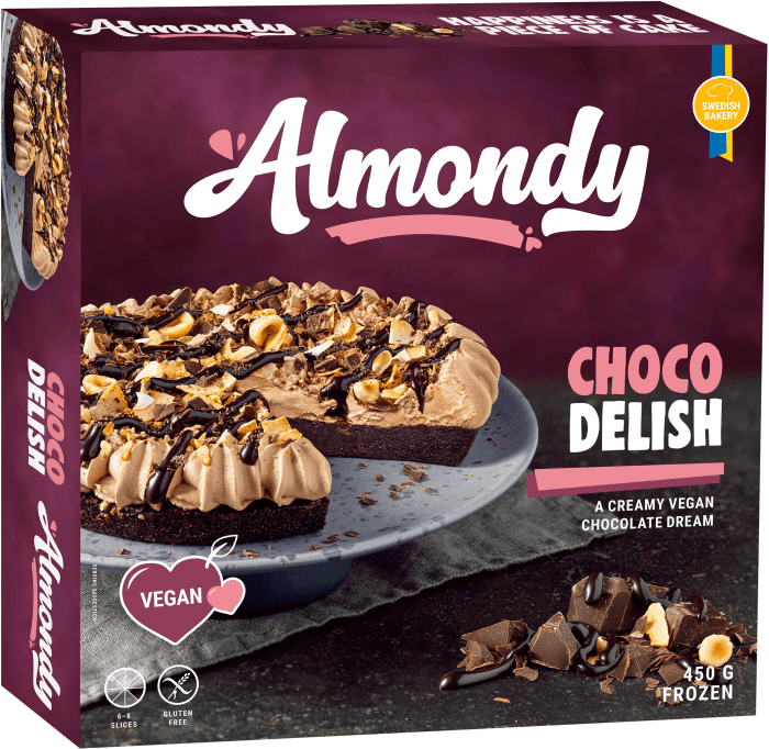 Tårta Choco Delish Glutenfri Vegansk Fryst