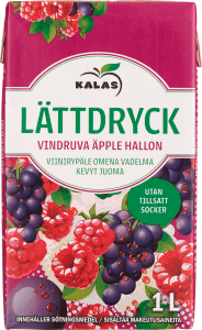 Lättdryck Vindruva, Äpple & Hallon