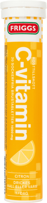 Brustablett C-vitamin Citron Sockerfri Kosttillskott
