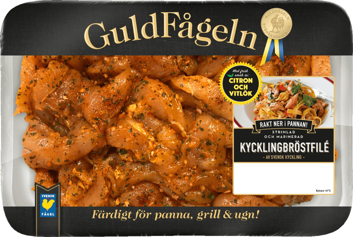 Kycklingbröstfilé Strimlad Citron & Vitlök