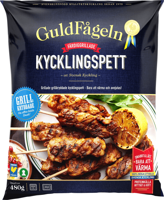 Kycklingspett Grillade Fryst