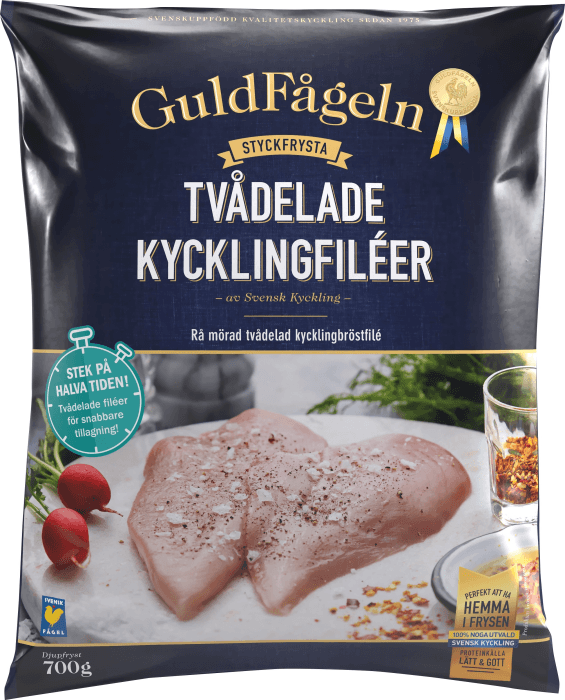 Kycklingbröstfilé Tvådelad Fryst