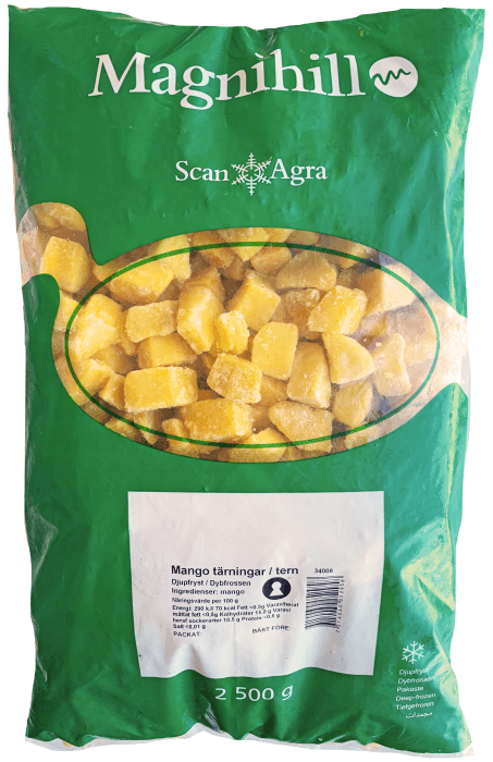 Mango tärningar Frysta