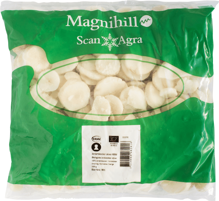 Jordärtskockor Skivor Frysta EKO/KRAV