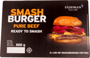 Smashburgare Frysta/8x100g