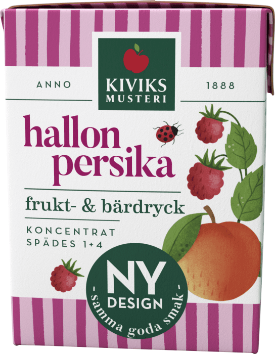 Frukt- och Bärdryck Hallon & Persika Koncentrat 2dl