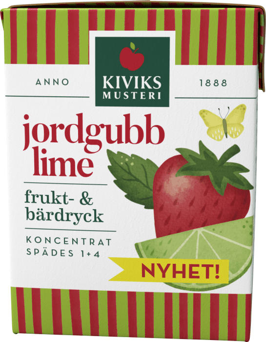 Fruktdryck Jordgubb & Lime