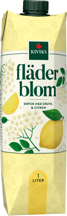 Fläderblomsdryck med Druva & Citron