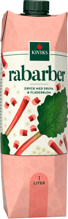 Rabarberdryck med druva & fläder