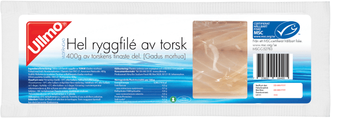 Torsk Ryggfilé Fryst