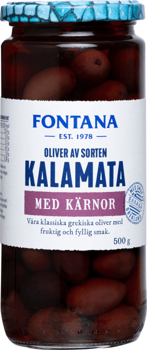 Kalamataoliver med Kärnor