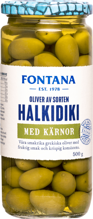 Halkidiki Oliver med Kärnor