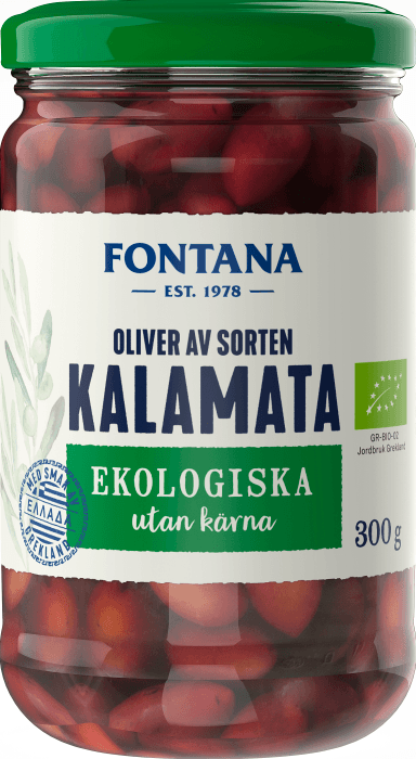 Kalamataoliver utan kärna Ekologisk