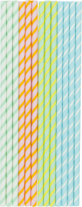 Papperssugrör Multifärgad