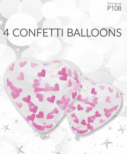Ballong konfetti hjärtan