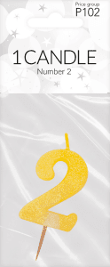 Sifferljus glitter 1-p Pictura