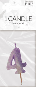 Sifferljus glitter 1-p Pictura
