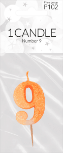 Sifferljus glitter 1-p Pictura
