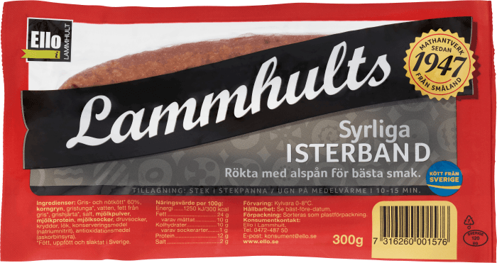 Isterband Syrliga Lammhults