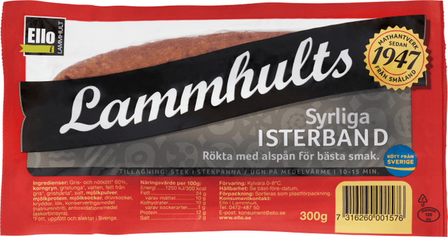 Isterband Syrliga Lammhults