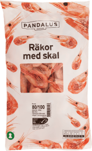 Räkor med skal 80/100 Fryst