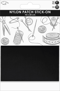Nylonlapp Självhäftande Svart