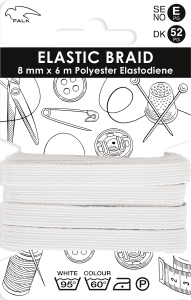 Resårband Vit 6mx8mm