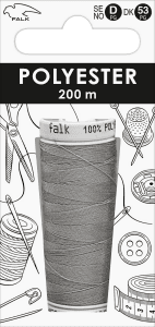 Sytråd syntet ljusgrå