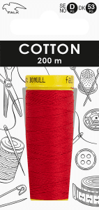 Sytråd bomull röd