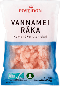 Räkor Vannamei Kokta & Skalade