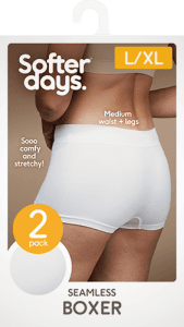 Boxer Seamless Vit L/XL