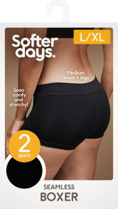 Boxer Seamless Svart L/XL