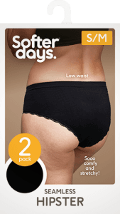 Hipster Seamless Spets Svart S/M