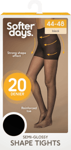 Shape Tights 20 Den Svart 44/48
